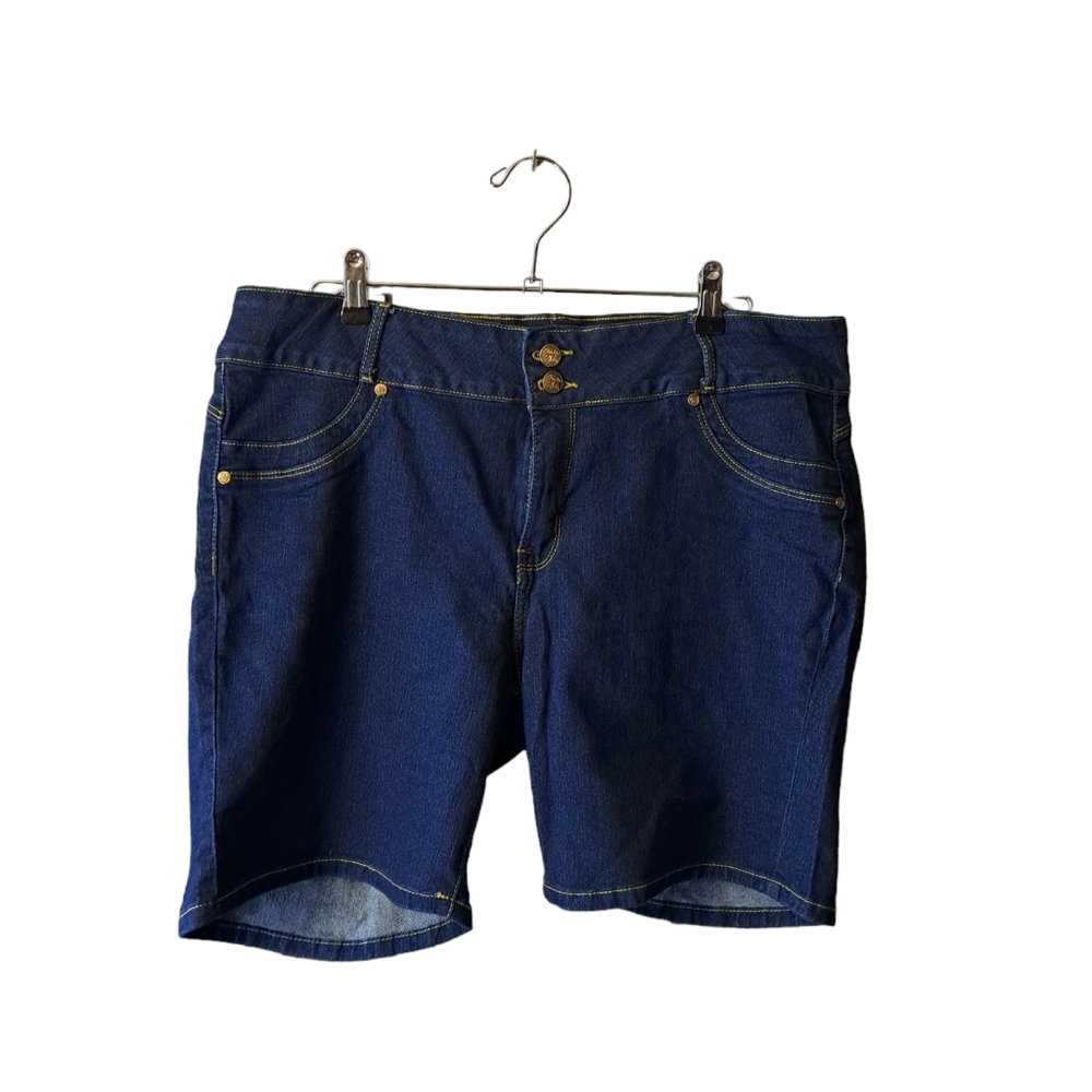 Fashion 2 Love Plus Size‎ 16 Butt Lifting  Levanta Cola Mid Waist Denim Shorts